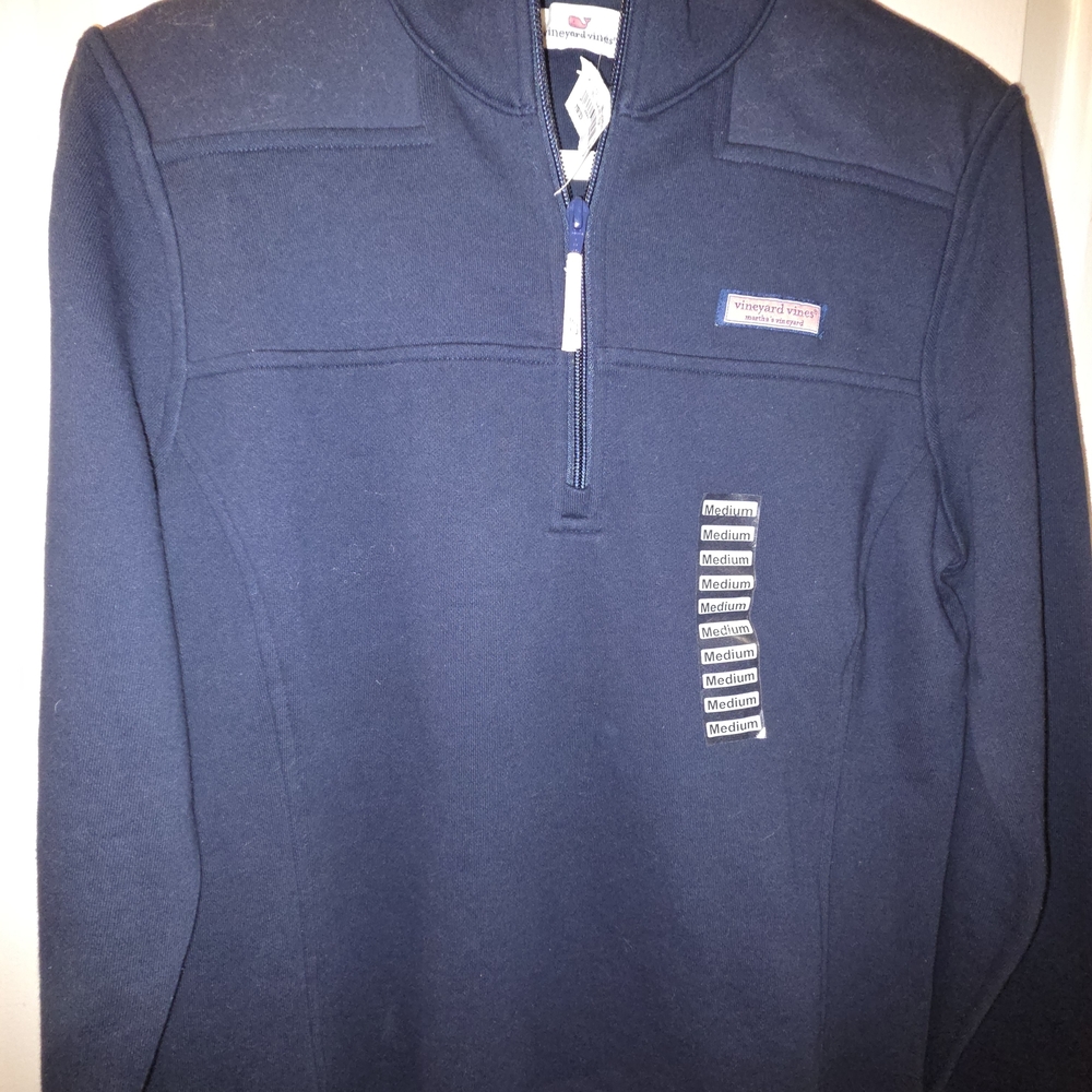 Vineyard Vines  Navy Zip-Up Sweater